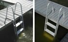 4-Step Heavy Duty Pontoon Dock Anodized Aluminum Ladder