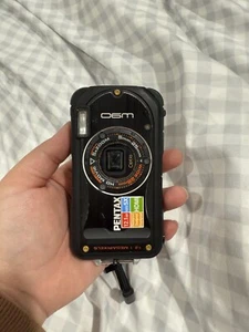 Pentax Optio W90 12.1MP Digital Compact Camera Waterproof - Black W/ Accessories - Picture 1 of 6