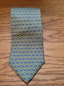 Vintage Bert Purlitzer Silk Tie Green Rope Design - Picture 1 of 6