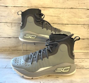 Under Armour Overcast Grey Curry 4 Basketball Shoes Size UK8 - Picture 1 of 7