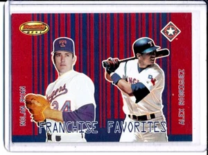 NOLAN RYAN / ALEX RODRIGUEZ 2001 Bowman's Best Franchise Favorites ~ HOF - Picture 1 of 1