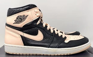 2019 Nike Air Jordan I 1 Retro OG Black Crimson Tint Pink 555088-081 sz 9.5 - Picture 1 of 14