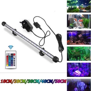 LED Fish Tank Aquarium Lights Submersible Above RGB Waterproof UK Plug Bar Lamps - Picture 1 of 15