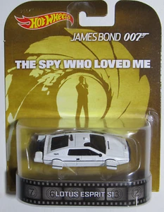 HOT WHEELS 2013 RETRO ENTERTAINMENT JAMES BOND THE SPY WHO LOVED ME LOTUS ESPRIT - Picture 1 of 8