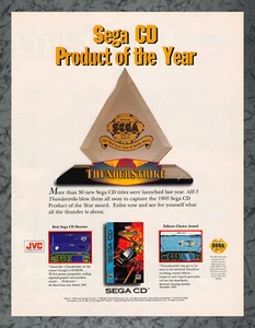 AH-3 ThunderStrike Sega CD Print Ad Vintage Art B 1994 - Picture 1 of 1