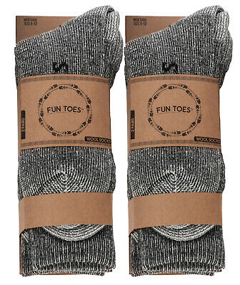 Men Heavy Duty PRIME Merino Wool Socks 4 Pack For Winter Ski & Trailing • 19.99$