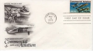 USPS FDC #1684 1976 13¢ Commercial Aviation ArtCraft ST2413 - Picture 1 of 2