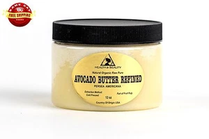 AVOCADO BUTTER REFINED ORGANIC COLD PRESSED 100% PURE PREMIUM FRESH 12 OZ - Picture 1 of 12