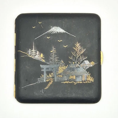 Vintage Japanese Damascene Cigarette Case - Image 1 of 4
