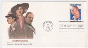 TurtlesTradingPost - The Barrymore Family - FDC 1982 #2012 Fleetwood Cachet - Bild 1 von 2