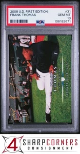 2008 UPPER DECK FIRST EDITION #31 FRANK THOMAS HOF PSA 10 - Picture 1 of 3