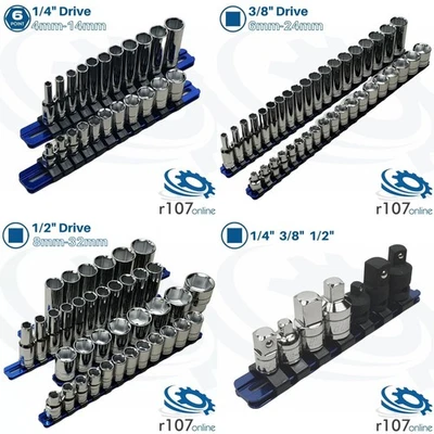 Blue Point Tools, 1/4", 3/8" & 1/2" Deep & Shallow Sockets with Adaptor Set - Image 1 of 4