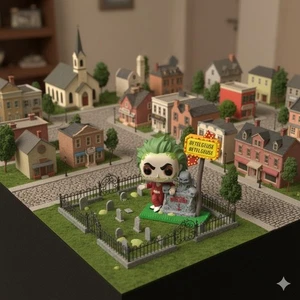 💀 Funko Pop! Deluxe: Beetlejuice - “Here Lies Betelgeuse” #1762 - Objetivo... - Imagen 1 de 3