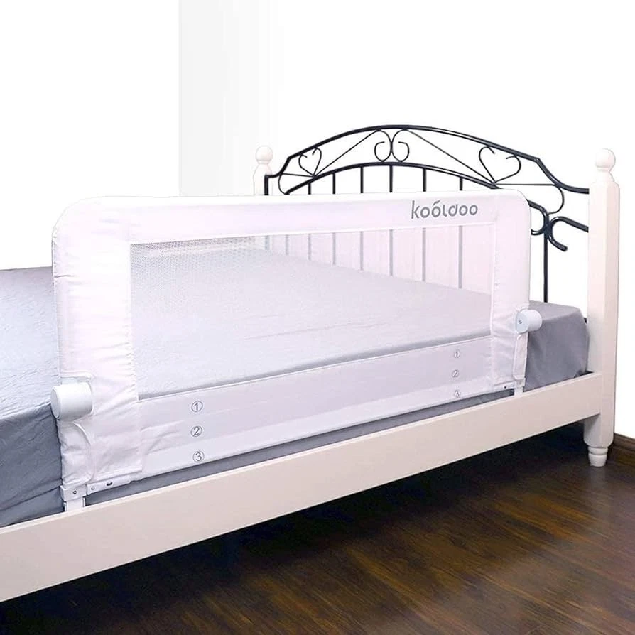  "Nuevo en caja Dream On Me malla blanca riel de cama ajustable de seguridad 33"" L x 10"" W x 15"" H"  Foto 1 de 4