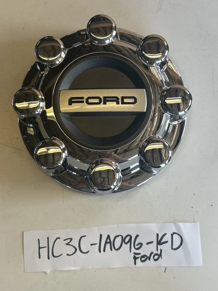 2017-2024 Ford F250 Super Duty Rear Chrome 8 Lug Center Cap - HC3C-1A096-KD - Image 1 of 1