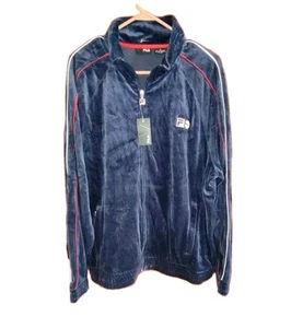 Neu mit Etikett Gr. XL Herren Fila Velour Jacke Track Top Freizeit Y2K Vintage - Bild 1 von 6