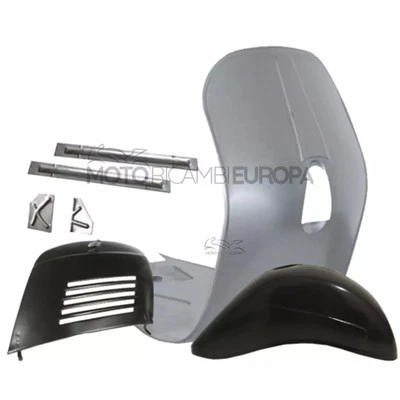 KIT PIAGGIO VESPA 50 SPECIAL SCUDO LAMIERA PEDANA PARAFANGO SPORTELLO MOTORE - Immagine 1 di 4