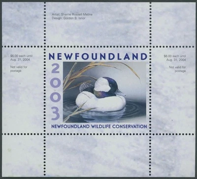 2003 CANADA-NEWFOUNDLAND & LABRADOR. CONSERVATION, BUFFLEHEAD, VD.#NLW10 - Image 1 of 3