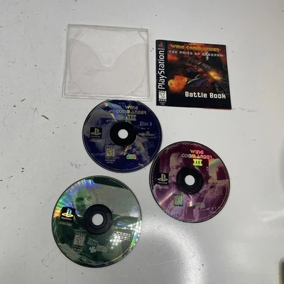 Wing Commander IV The Price of Freedom Sony PlayStation PS1 (Disc 2, 3, 4) WORKS - Image 1 of 4