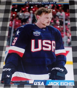 Jack Eichel Signed Vegas Golden Knights 11x17 Photo Team Usa - Picture 1 of 2