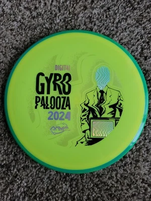 Axiom Gyropalooza 2024 Neutron Prototype Balance Golf Disc 178g Yellow/Green - Image 1 of 4