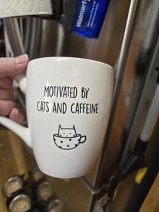 Motivated By Cats And Caffeine Mug - Picture 1 of 3