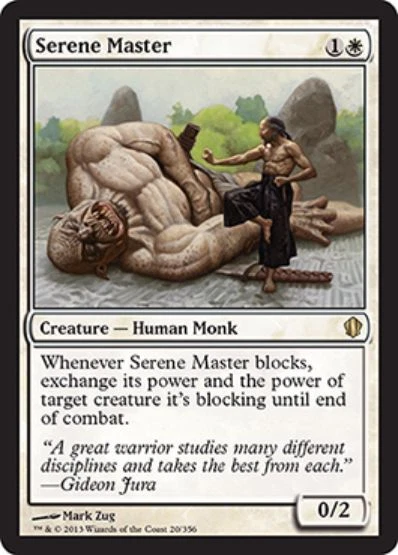 SERENE MASTER NM Commander 2013 MTG White - Human Rare - Image 1 of 1