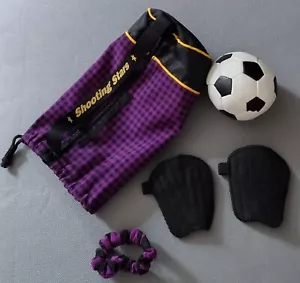 American Girl Puppe Sternschnuppen Fußball Seesack Ball Schienbeinschoner Haare... - Bild 1 von 5