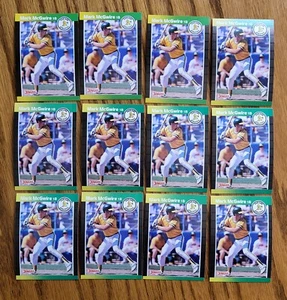 1989 Donruss Mark McGwire #95 Lot of 12 - Picture 1 of 2