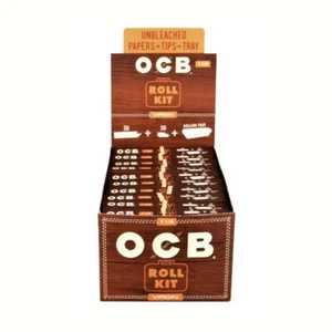 🙂PAPELES DE ROLLO OCB SIN BLANQUEAR + PUNTAS + BANDEJA 1 1✅1 1✨20 KITS DE ROLLOS - Imagen 1 de 7