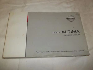 Nissan Altima 2003 manual del dueño. MUY BUEN ESTADO USADO / S/H GRATIS // - Imagen 1 de 1