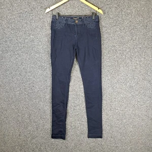 Desigual Womens Jeggings Size 26 Blue Denim Low Rise Stretch - Picture 1 of 11