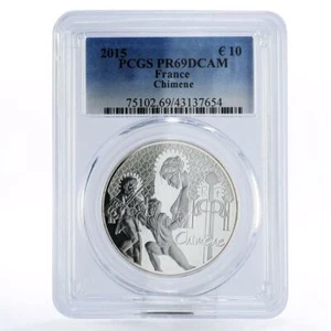 France 10 euro Legendary Literature Chimene PR69 PCGS silver coin 2015 - Picture 1 of 2