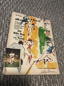 1972 Official Baseball All Stars 1933-Today Magazine LEROY NEIMAN No Mays Poster - Picture 1 of 6