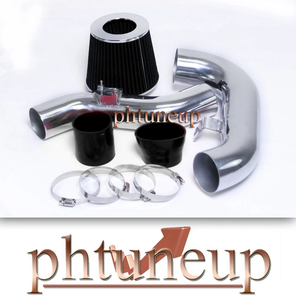 BLACK fit 2002-2007 SUBARU IMPREZA WRX 2.0 2.0L 2.5 2.5L COLD AIR INTAKE KIT - Image 1 of 1