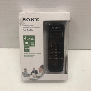 Sony ICD-PX370 Mono Digital Voice Recorder PX Series 4GB - NEW/UGLY BOX! - Picture 1 of 7
