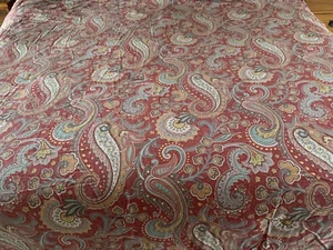 RALPH LAUREN PIROUETTE QUEEN BOHEMIAN RED PAISLEY COMFORTER 2 PILLOW SHAMS HV2 - Picture 1 of 13
