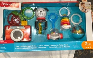 Set regalo Fisher Price piccolo take-along nuovo 6 pezzi. Giocattoli per lo sviluppo del bambino sigillati - Foto 1 di 1