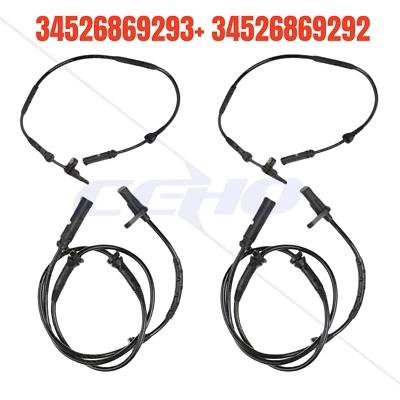 4x Front & Rear ABS Wheel Speed Sensor for BMW F25 X3 2013-2017 F26 X4 2015-2018 Foto 1 de 4