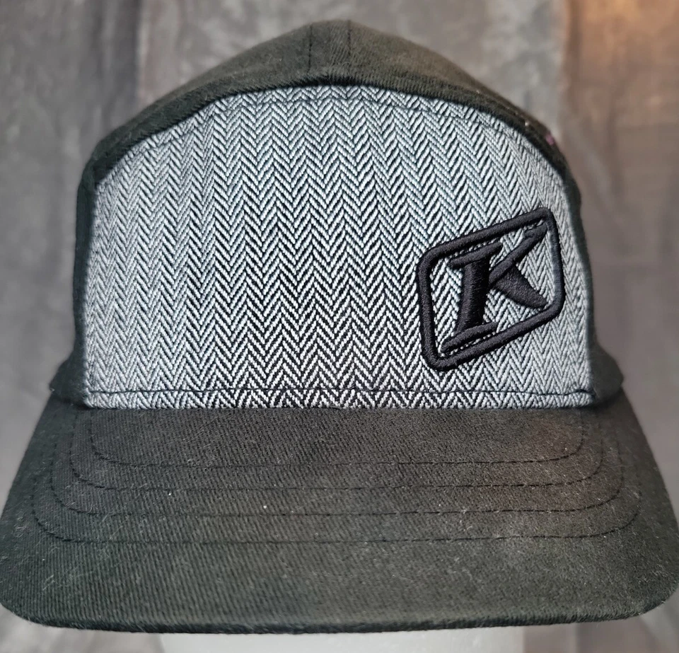Womens Klim Flex Fit S/M Cadet style black/gray hat RARE - Image 1 of 4