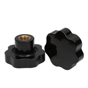 M4 M5 M6 M8 M10 Plum Nut Black Thumb Nut Knob Manual Nut Brass Thread Blind Hole - Picture 1 of 6