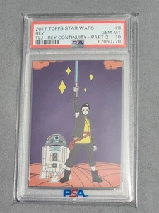 2017 Topps Star Wars Rey TLJ Rey Continuity Part 2 #8 PSA GEM MINT 10 - Picture 1 of 5