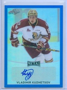 VLADIMIR KUZNETSOV "BLUE AUTOGRAPH CARD #22/25" LEAF METAL HOCKEY 2016-17