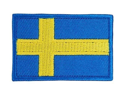 BP BRAUNERT PATCHES bk15★Bandera de Suecia parche pequeño planchar imagen para planchar parche parche 4,5 x 3 cm