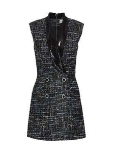 NEW Rebecca Vallance Jacques Tweed Blazer Minidress Size 8 #D7531 - Picture 1 of 10