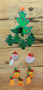 Mobile Weihnachten Windspiel Weihnachtsmobile Deko Holzmobile Tannenbaum Glocken - Bild 1 von 4