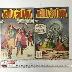 1976 SPANISH MEXICAN COMICS AGUILA SOLITARIA #164 & #165 EDITORA CINCO MEXICO - Picture 1 of 5