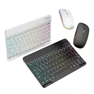 Combo de teclado y mouse inalámbricos recargable silencioso para computadora portátil PC Mac Windows - Imagen 1 de 27