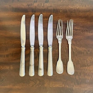6 Vintage Flatware Pieces (Fiddle Thread) - Picture 1 of 5