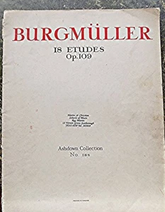 Burgmuller 18 Etudes Op. 109 Vintage Sheet Piano Music (SMO) - Picture 1 of 2
